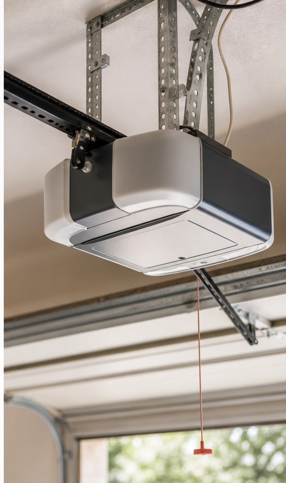 Garage door opener repair detail